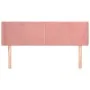 Cabecero de terciopelo rosa 147x16x78/88 cm de vidaXL, Cabeceros y pies de cama - Ref: Foro24-3118541, Precio: 73,28 €, Descu...