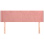 Rosa Samtkopfteil 147x16x78/88 cm von vidaXL, Kopf- und Fußteile - Ref: Foro24-3118541, Preis: 75,70 €, Rabatt: %