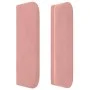 Cabecero de terciopelo rosa 147x16x78/88 cm de vidaXL, Cabeceros y pies de cama - Ref: Foro24-3118541, Precio: 73,28 €, Descu...