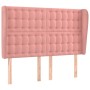 Kopfteil mit rosa Samtohren 147x23x118/128 cm von vidaXL, Kopf- und Fußteile - Ref: Foro24-3118443, Preis: 145,36 €, Rabatt: %