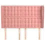 Kopfteil mit rosa Samtohren 147x23x118/128 cm von vidaXL, Kopf- und Fußteile - Ref: Foro24-3118443, Preis: 140,98 €, Rabatt: %