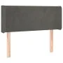 Kopfteil aus dunkelgrauem Samt, 93 x 16 x 78/88 cm von vidaXL, Kopf- und Fußteile - Ref: Foro24-3118525, Preis: 48,74 €, Raba...