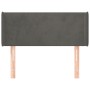 Kopfteil aus dunkelgrauem Samt, 93 x 16 x 78/88 cm von vidaXL, Kopf- und Fußteile - Ref: Foro24-3118525, Preis: 53,75 €, Raba...