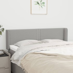 Light gray fabric headboard 147x16x78/88 cm by vidaXL, Headboards and footboards - Ref: Foro24-3118626, Price: 55,91 €, Disco...