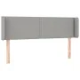 Light gray fabric headboard 147x16x78/88 cm by vidaXL, Headboards and footboards - Ref: Foro24-3118626, Price: 55,21 €, Disco...