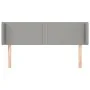 Kopfteil aus hellgrauem Stoff, 147 x 16 x 78/88 cm von vidaXL, Kopf- und Fußteile - Ref: Foro24-3118626, Preis: 55,21 €, Raba...