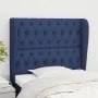Cabecero con orejas de tela azul 103x23x118/128 cm de vidaXL, Cabeceros y pies de cama - Ref: Foro24-3118288, Precio: 91,04 €...