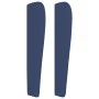 Headboard with blue fabric ears 103x23x118/128 cm by vidaXL, Headboards and footboards - Ref: Foro24-3118288, Price: 91,04 €,...