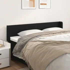 Kopfteil aus schwarzem Kunstleder, 203 x 16 x 78/88 cm von vidaXL, Kopf- und Fußteile - Ref: Foro24-3118596, Preis: 59,77 €, ...