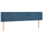 Dunkelblaues Samtkopfteil 203x16x78/88 cm von vidaXL, Kopf- und Fußteile - Ref: Foro24-3118558, Preis: 75,32 €, Rabatt: %
