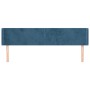Dunkelblaues Samtkopfteil 203x16x78/88 cm von vidaXL, Kopf- und Fußteile - Ref: Foro24-3118558, Preis: 75,32 €, Rabatt: %