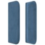 Dunkelblaues Samtkopfteil 203x16x78/88 cm von vidaXL, Kopf- und Fußteile - Ref: Foro24-3118558, Preis: 75,32 €, Rabatt: %
