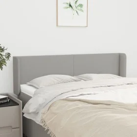 Light gray fabric headboard 147x16x78/88 cm by vidaXL, Headboards and footboards - Ref: Foro24-3118486, Price: 71,23 €, Disco...