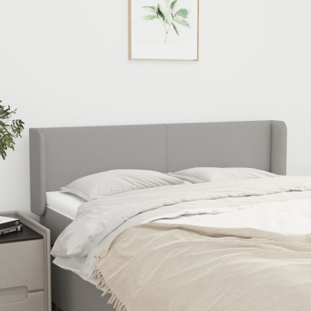 Kopfteil aus hellgrauem Stoff, 147 x 16 x 78/88 cm von vidaXL, Kopf- und Fußteile - Ref: Foro24-3118486, Preis: 67,71 €, Raba...
