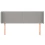 Light gray fabric headboard 147x16x78/88 cm by vidaXL, Headboards and footboards - Ref: Foro24-3118486, Price: 71,75 €, Disco...