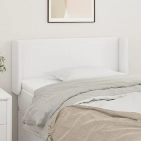 Kopfteil aus weißem Kunstleder, 103 x 16 x 78/88 cm von vidaXL, Kopf- und Fußteile - Ref: Foro24-3118573, Preis: 41,06 €, Rab...