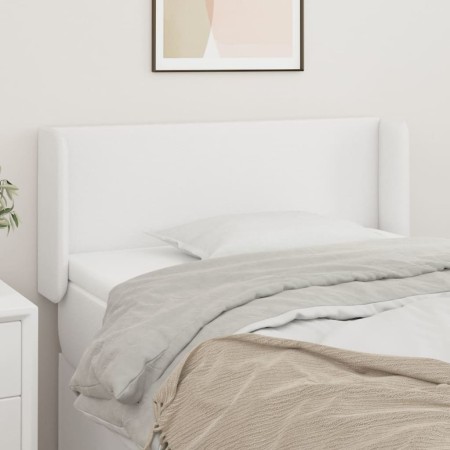 Kopfteil aus weißem Kunstleder, 103 x 16 x 78/88 cm von vidaXL, Kopf- und Fußteile - Ref: Foro24-3118573, Preis: 41,87 €, Rab...