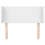 Cabecero de cuero sintético blanco 103x16x78/88 cm de vidaXL, Cabeceros y pies de cama - Ref: Foro24-3118573, Precio: 41,06 €...
