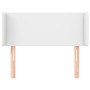 Kopfteil aus weißem Kunstleder, 103 x 16 x 78/88 cm von vidaXL, Kopf- und Fußteile - Ref: Foro24-3118573, Preis: 41,87 €, Rab...