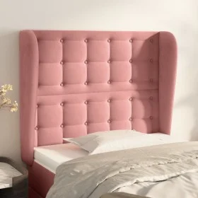 Kopfteil mit rosa Samtohren 103x23x118/128 cm von vidaXL, Kopf- und Fußteile - Ref: Foro24-3118437, Preis: 88,87 €, Rabatt: %