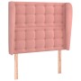 Kopfteil mit rosa Samtohren 103x23x118/128 cm von vidaXL, Kopf- und Fußteile - Ref: Foro24-3118437, Preis: 85,26 €, Rabatt: %