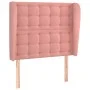 Kopfteil mit rosa Samtohren 103x23x118/128 cm von vidaXL, Kopf- und Fußteile - Ref: Foro24-3118437, Preis: 83,91 €, Rabatt: %