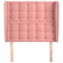 Kopfteil mit rosa Samtohren 103x23x118/128 cm von vidaXL, Kopf- und Fußteile - Ref: Foro24-3118437, Preis: 85,26 €, Rabatt: %