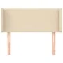 Cream fabric headboard 93x16x78/88 cm by vidaXL, Headboards and footboards - Ref: Foro24-3118475, Price: 48,42 €, Discount: %