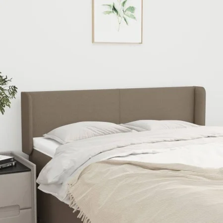 Taupe gray fabric headboard 147x16x78/88 cm by vidaXL, Headboards and footboards - Ref: Foro24-3118490, Price: 77,86 €, Disco...