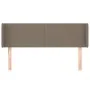 Taupe gray fabric headboard 147x16x78/88 cm by vidaXL, Headboards and footboards - Ref: Foro24-3118490, Price: 77,86 €, Disco...