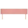 Cabecero de terciopelo rosa 183x16x78/88 cm de vidaXL, Cabeceros y pies de cama - Ref: Foro24-3118553, Precio: 74,50 €, Descu...