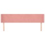 Rosa Samtkopfteil 183x16x78/88 cm von vidaXL, Kopf- und Fußteile - Ref: Foro24-3118553, Preis: 75,87 €, Rabatt: %