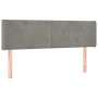 Hellgraues Samtkopfteil 147x16x78/88 cm von vidaXL, Kopf- und Fußteile - Ref: Foro24-3118536, Preis: 72,66 €, Rabatt: %