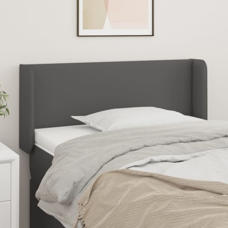 Kopfteil aus grauem Kunstleder, 103 x 16 x 78/88 cm von vidaXL, Kopf- und Fußteile - Ref: Foro24-3118576, Preis: 42,62 €, Rab...