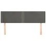Kopfteil aus dunkelgrauem Samt, 147 x 16 x 78/88 cm von vidaXL, Kopf- und Fußteile - Ref: Foro24-3118677, Preis: 57,18 €, Rab...
