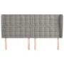 Headboard with light gray velvet ears 183x23x118/128 cm by vidaXL, Headboards and footboards - Ref: Foro24-3118450, Price: 12...