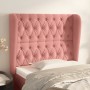 Kopfteil mit rosa Samtohren 103x23x118/128 cm von vidaXL, Kopf- und Fußteile - Ref: Foro24-3118339, Preis: 112,82 €, Rabatt: %