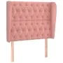 Kopfteil mit rosa Samtohren 103x23x118/128 cm von vidaXL, Kopf- und Fußteile - Ref: Foro24-3118339, Preis: 112,69 €, Rabatt: %