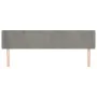 Hellgraues Samtkopfteil 183x16x78/88 cm von vidaXL, Kopf- und Fußteile - Ref: Foro24-3118548, Preis: 66,26 €, Rabatt: %