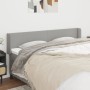 Cabecero de tela gris claro 203x16x78/88 cm de vidaXL, Cabeceros y pies de cama - Ref: Foro24-3118510, Precio: 68,81 €, Descu...