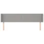 Kopfteil aus hellgrauem Stoff, 203 x 16 x 78/88 cm von vidaXL, Kopf- und Fußteile - Ref: Foro24-3118510, Preis: 68,26 €, Raba...