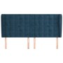 Kopfteil mit dunkelblauen Samtohren 203x23x118/128 cm von vidaXL, Kopf- und Fußteile - Ref: Foro24-3118460, Preis: 163,27 €, ...