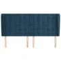 Kopfteil mit dunkelblauen Samtohren 203x23x118/128 cm von vidaXL, Kopf- und Fußteile - Ref: Foro24-3118460, Preis: 158,27 €, ...