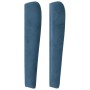 Headboard with dark blue velvet ears 203x23x118/128 cm by vidaXL, Headboards and footboards - Ref: Foro24-3118460, Price: 163...