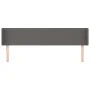 Kopfteil aus grauem Kunstleder, 163 x 16 x 78/88 cm von vidaXL, Kopf- und Fußteile - Ref: Foro24-3118588, Preis: 74,80 €, Rab...