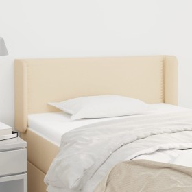 Cream fabric headboard 103x16x78/88 cm by vidaXL, Headboards and footboards - Ref: Foro24-3118623, Price: 42,73 €, Discount: %