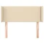 Cabecero de tela color crema 103x16x78/88 cm de vidaXL, Cabeceros y pies de cama - Ref: Foro24-3118623, Precio: 40,85 €, Desc...