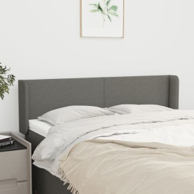 Kopfteil aus dunkelgrauem Stoff, 147 x 16 x 78/88 cm von vidaXL, Kopf- und Fußteile - Ref: Foro24-3118487, Preis: 74,25 €, Ra...
