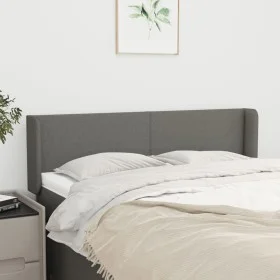 Kopfteil aus dunkelgrauem Stoff, 147 x 16 x 78/88 cm von vidaXL, Kopf- und Fußteile - Ref: Foro24-3118487, Preis: 82,24 €, Ra...