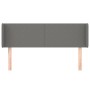 Cabecero de tela gris oscuro 147x16x78/88 cm de vidaXL, Cabeceros y pies de cama - Ref: Foro24-3118487, Precio: 61,55 €, Desc...